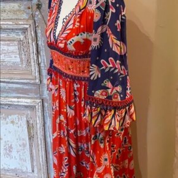 Long dress with long sleeves great colors - Picture 5 of 7